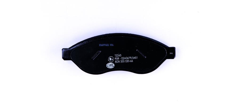 Jeu de 4 plaquettes de frein HELLA ref. 8DB 355 020-661