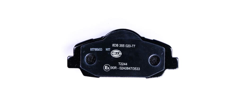 Jeu de 4 plaquettes de frein HELLA ref. 8DB 355 020-771