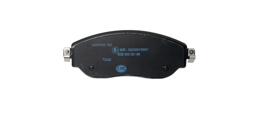 Jeu de 4 plaquettes de frein HELLA ref. 8DB 355 021-891