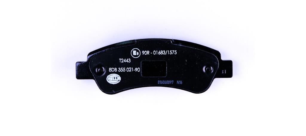 Jeu de 4 plaquettes de frein HELLA ref. 8DB 355 021-901