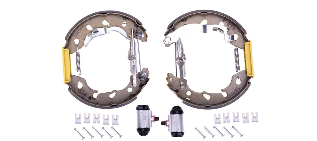 Jeu de 4 mâchoires de frein (Garniture de frein à tambour) HELLA ref. 8DB 355 022-501