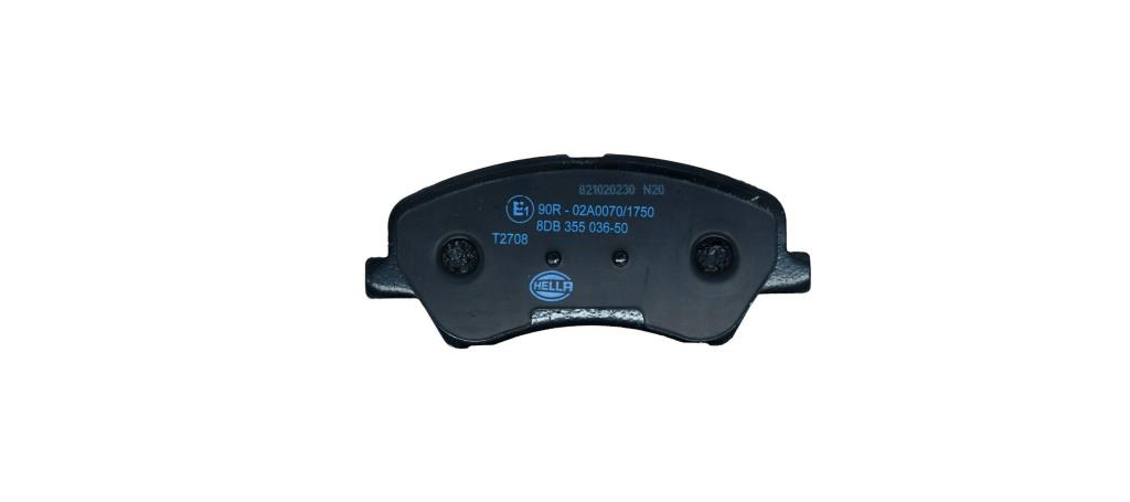 Jeu de 4 plaquettes de frein HELLA ref. 8DB 355 036-501