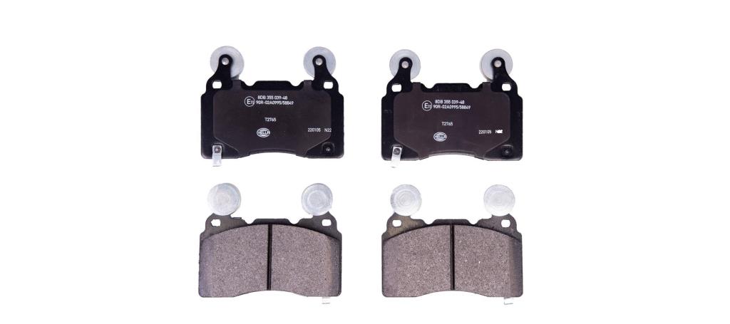 Jeu de 4 plaquettes de frein HELLA ref. 8DB 355 039-481