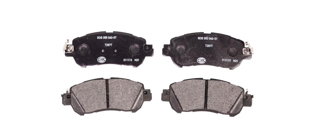 Jeu de 4 plaquettes de frein HELLA ref. 8DB 355 040-571