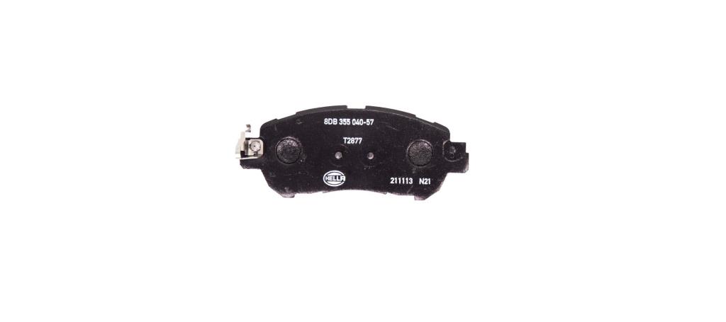 Jeu de 4 plaquettes de frein HELLA ref. 8DB 355 040-571
