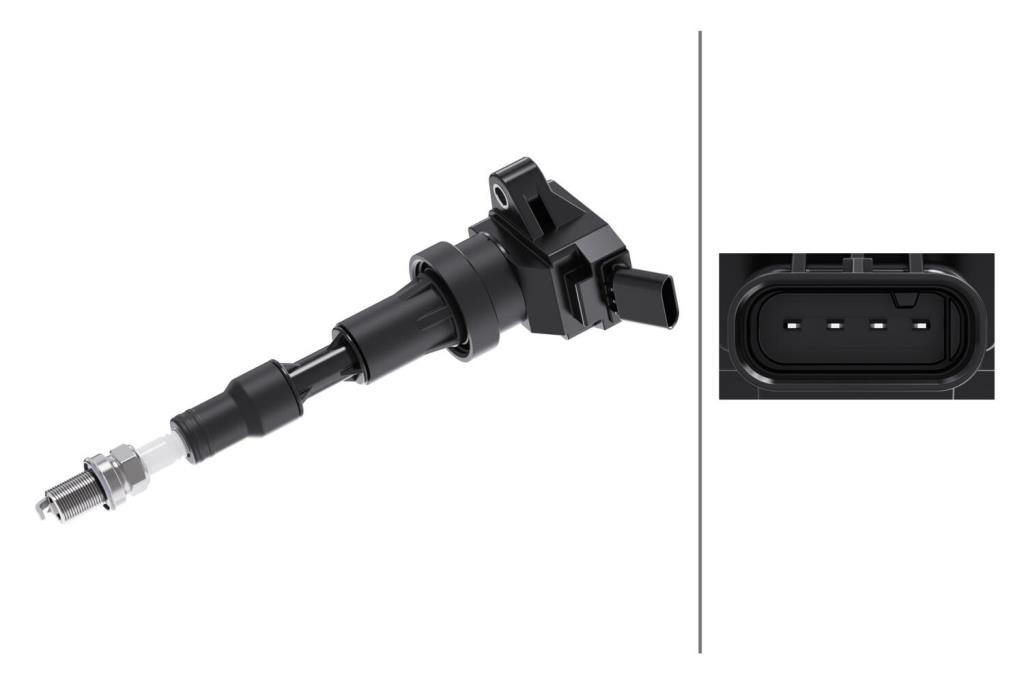 HELLA 5Da 358 000-711 Bobine D'Allumage - 12V - 6Pôle - Bobine Pour Distributeur - Vissé HELLA 5Da 358 000-711 Bobine D'Allumage - 12V - 6Pôle - Bobine Pour Distributeur - Vissé