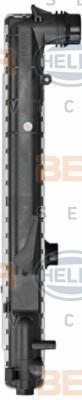 Radiateur moteur (Radiateur de refroidissement) HELLA ref. 8MK 376 716-241