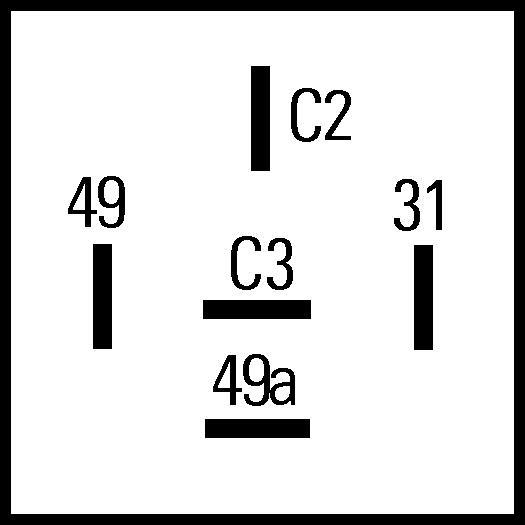 Relé HELLA 4DN 009 492-101