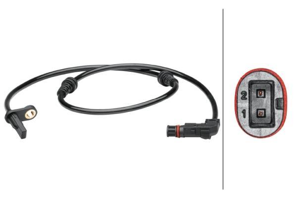 Capteur ABS (Capteur de vitesse de roue) HELLA ref. 6PU 012 679-351