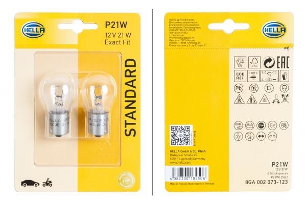 Ampoule HELLA 2 ✕ P21W - ref. 8GA 002 073-123