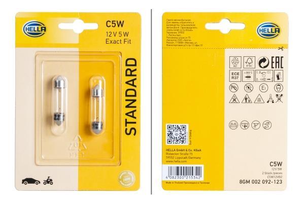 Ampoule HELLA 2 ✕ C5W - ref. 8GM 002 092-123