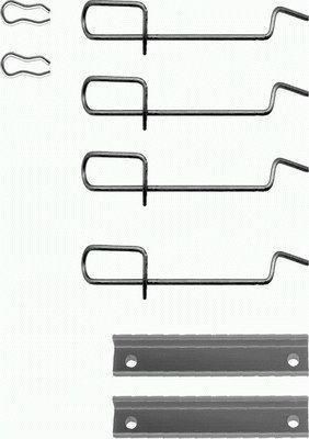 Kit d'accessoires pour plaquette de frein à disque HELLA ref. 8DZ 355 203-471