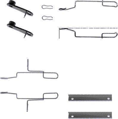 Kit acessórios de pastilhas de travão HELLA ref. 8DZ 355 202-531