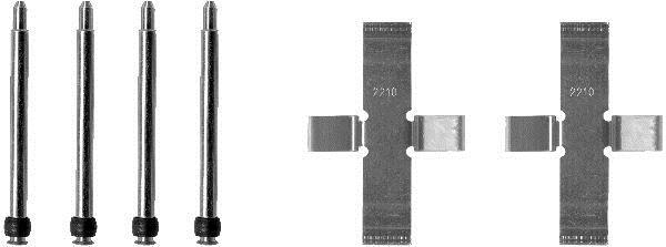 Kit acessórios de pastilhas de travão HELLA ref. 8DZ 355 202-161