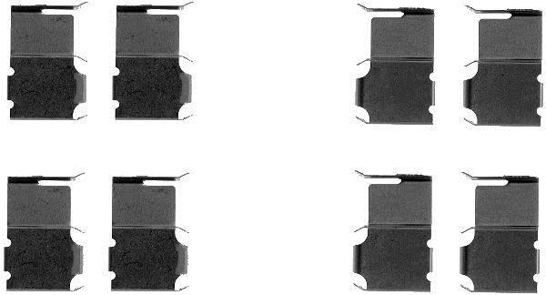 Kit acessórios de pastilhas de travão HELLA ref. 8DZ 355 204-811