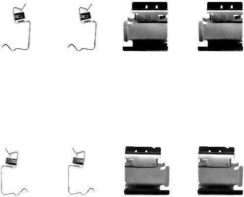 Kit acessórios de pastilhas de travão HELLA ref. 8DZ 355 202-661