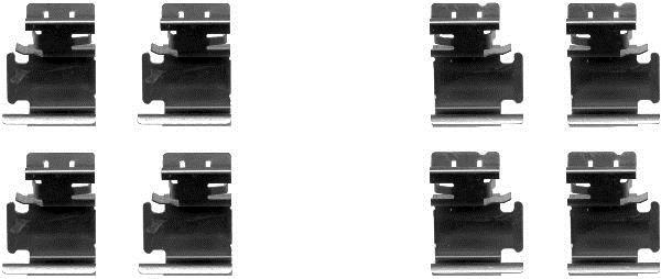 Kit acessórios de pastilhas de travão HELLA ref. 8DZ 355 203-061