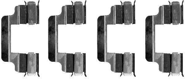 Kit acessórios de pastilhas de travão HELLA ref. 8DZ 355 202-701