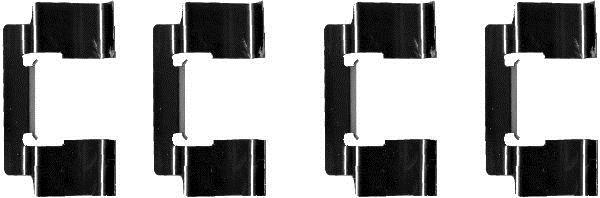 Kit acessórios de pastilhas de travão HELLA ref. 8DZ 355 202-741