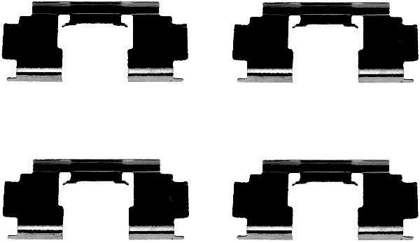 Kit acessórios de pastilhas de travão HELLA ref. 8DZ 355 202-991