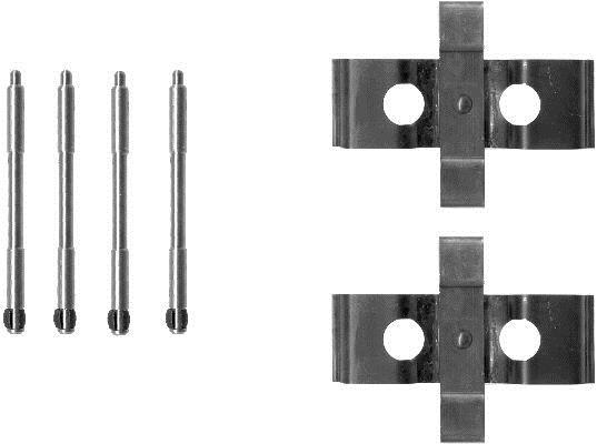 Kit acessórios de pastilhas de travão HELLA ref. 8DZ 355 203-051