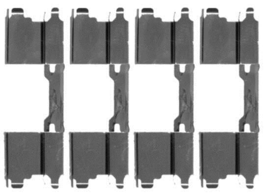 Kit acessórios de pastilhas de travão HELLA ref. 8DZ 355 203-501