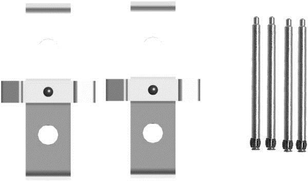 Kit d'accessoires pour plaquette de frein à disque HELLA 8DZ 355 205-021