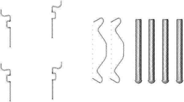 Kit acessórios de pastilhas de travão HELLA ref. 8DZ 355 203-221