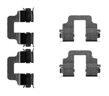 Kit acessórios de pastilhas de travão HELLA ref. 8DZ 355 203-291