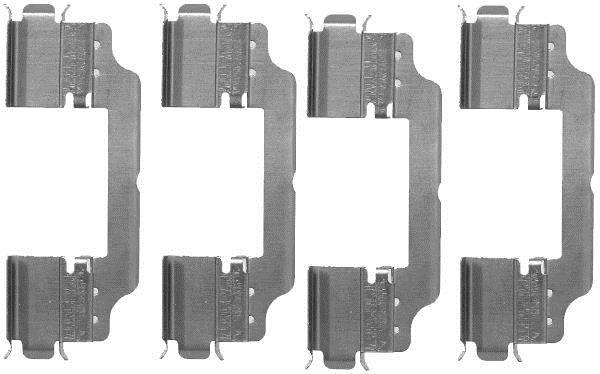 Kit acessórios de pastilhas de travão HELLA ref. 8DZ 355 203-301