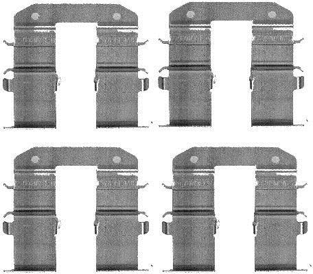 Kit acessórios de pastilhas de travão HELLA ref. 8DZ 355 203-351