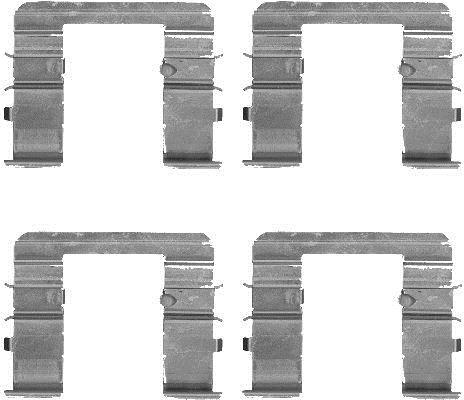 Kit d'accessoires pour plaquette de frein à disque HELLA 8DZ 355 205-061