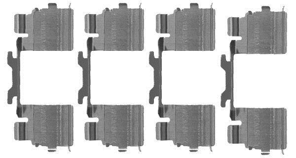 Kit d'accessoires pour plaquette de frein à disque HELLA 8DZ 355 205-111