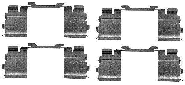 Kit d'accessoires pour plaquette de frein à disque HELLA 8DZ 355 205-121