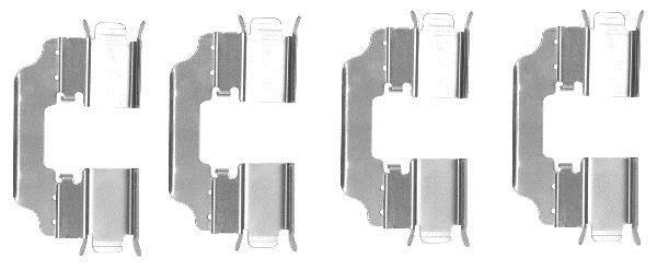Kit acessórios de pastilhas de travão HELLA ref. 8DZ 355 203-401