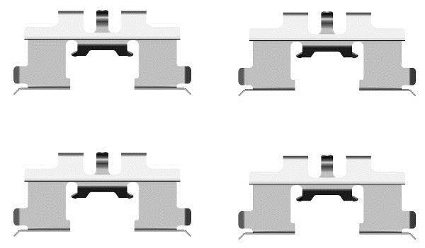 Kit acessórios de pastilhas de travão HELLA ref. 8DZ 355 203-211