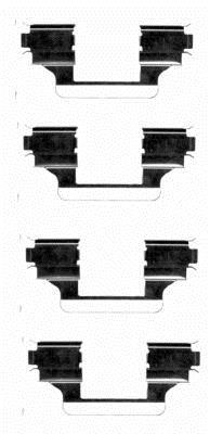 Kit d'accessoires pour plaquette de frein à disque HELLA 8DZ 355 203-591