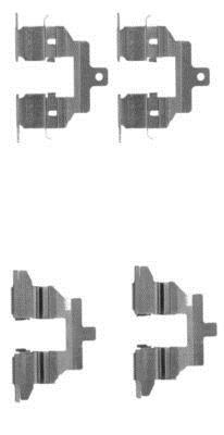 Kit acessórios de pastilhas de travão HELLA ref. 8DZ 355 203-791