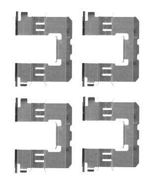 Kit acessórios de pastilhas de travão HELLA ref. 8DZ 355 204-591