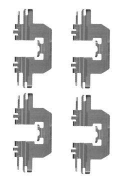 Kit acessórios de pastilhas de travão HELLA ref. 8DZ 355 204-601