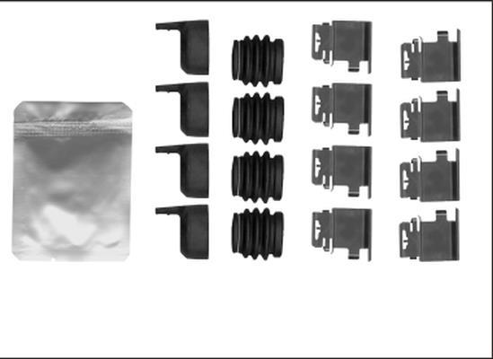 Kit d'accessoires pour plaquette de frein à disque HELLA ref. 8DZ 355 206-001