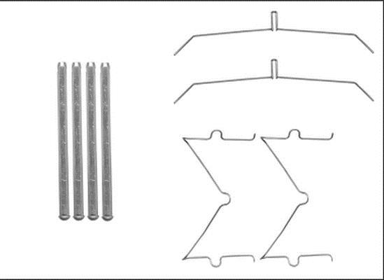 Kit d'accessoires pour plaquette de frein à disque HELLA 8DZ 355 205-641
