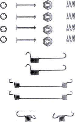 Kit d'accessoires pour mâchoire de frein à tambour HELLA ref. 8DZ 355 200-061