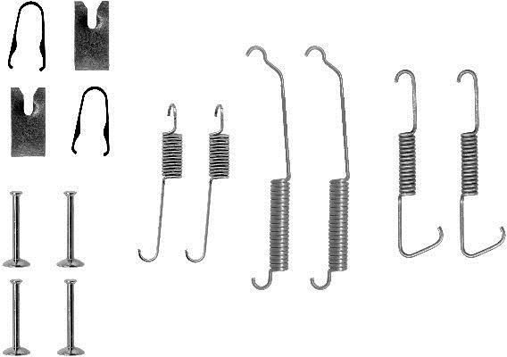 Kit d'accessoires pour mâchoire de frein à tambour HELLA ref. 8DZ 355 200-491