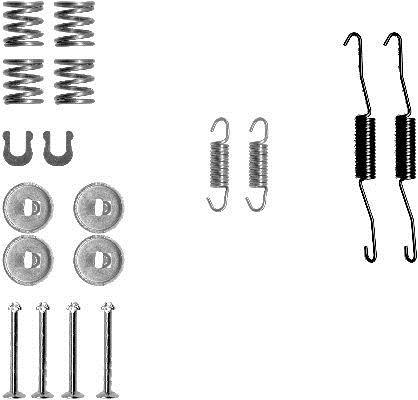 Kit d'accessoires pour mâchoire de frein à tambour HELLA ref. 8DZ 355 200-521