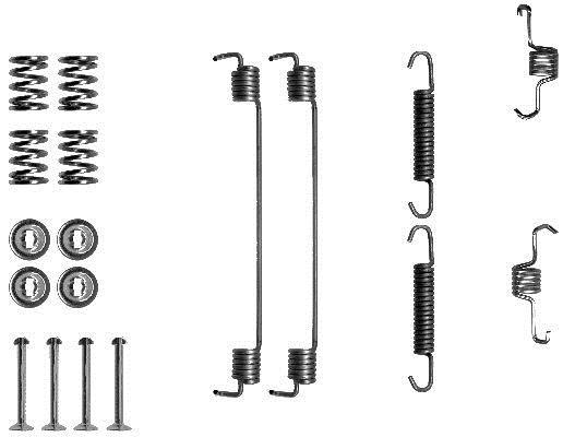 Kit d'accessoires pour mâchoire de frein à tambour HELLA ref. 8DZ 355 200-671