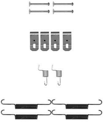 Kit d'accessoires pour mâchoire de frein à tambour HELLA ref. 8DZ 355 202-041