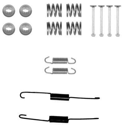 Kit d'accessoires pour mâchoire de frein à tambour HELLA ref. 8DZ 355 201-021