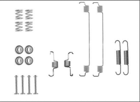Kit d'accessoires pour mâchoire de frein à tambour HELLA ref. 8DZ 355 206-051