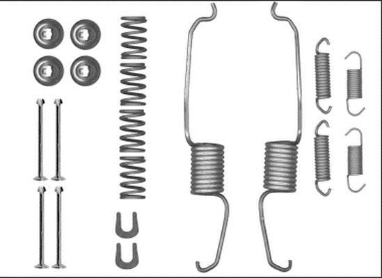 Kit acessórios tambor de comando de travão HELLA ref. 8DZ 355 206-091